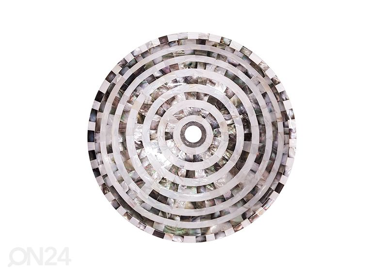 Merekarpidega kaetud valamu suurendatud