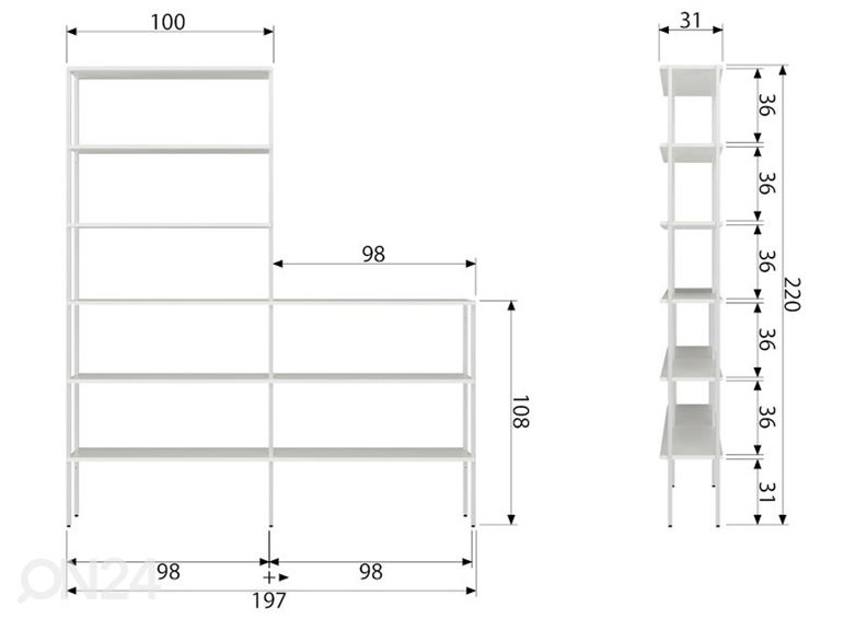 Metallist riiul Rack Edition suurendatud