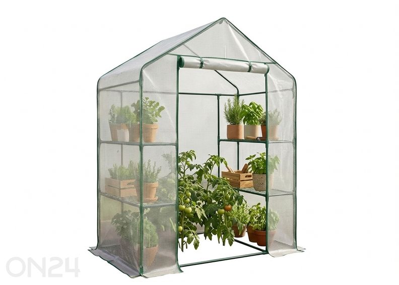 Minikasvuhoone 73x143 cm suurendatud