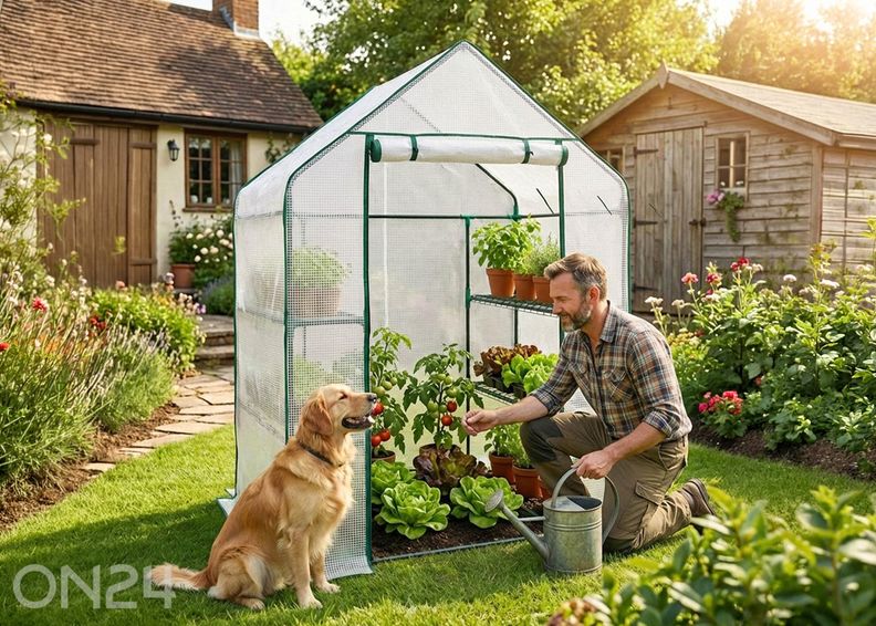 Minikasvuhoone 73x143 cm suurendatud