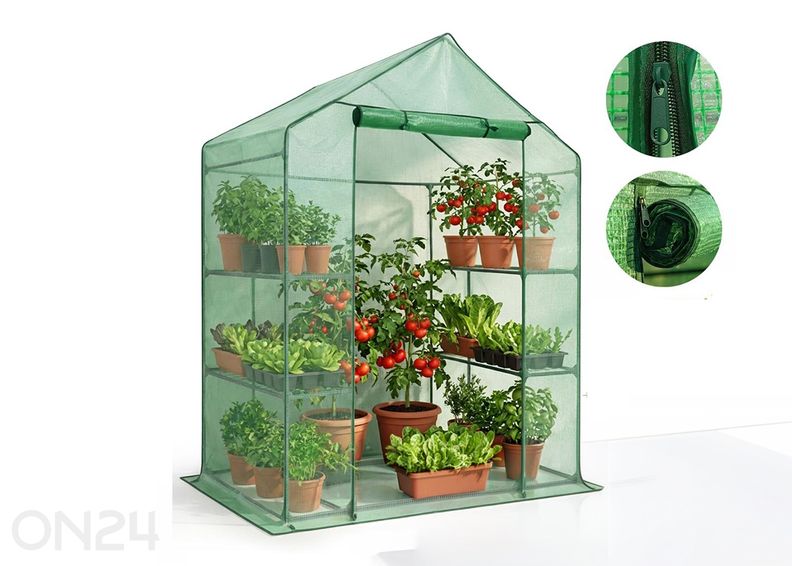 Minikasvuhoone 73x143 cm suurendatud