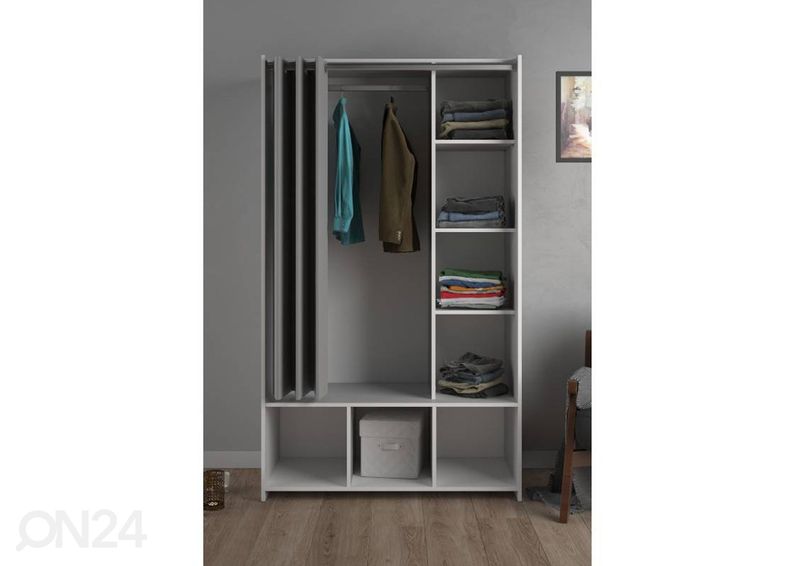 Mobiilne riidekapp Kit 105 cm suurendatud