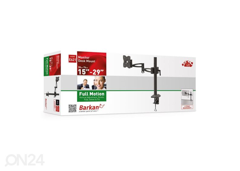 Monitori kinnitus lauale Barkan E621.B 13"- 29" suurendatud