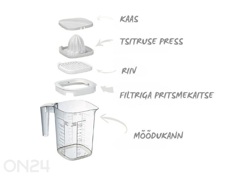 Mõõdukann kaanega Loft 1500 ml suurendatud