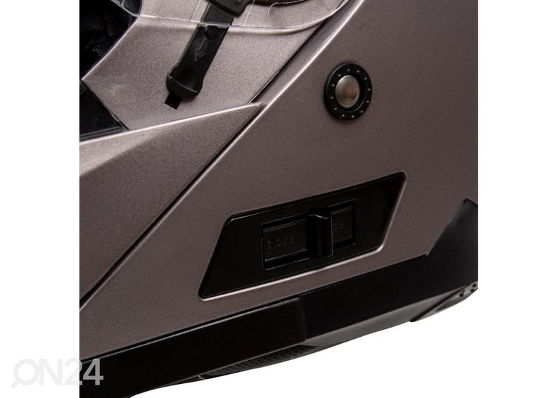 Mootorratta kiiver Lanxamo must suurendatud