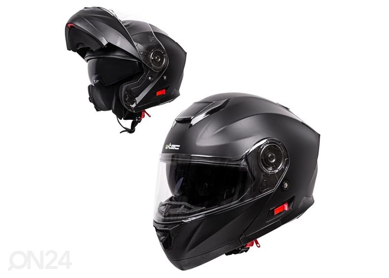 Mootorratta kiiver Lanxamo must suurendatud