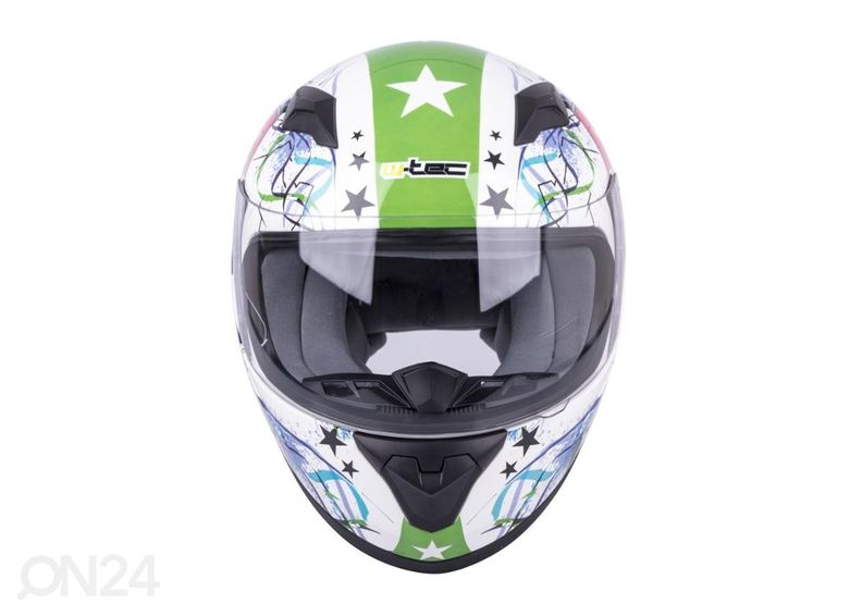 Mootorratta kiiver lastele Helmet W-TEC suurus M 49-50 cm suurendatud