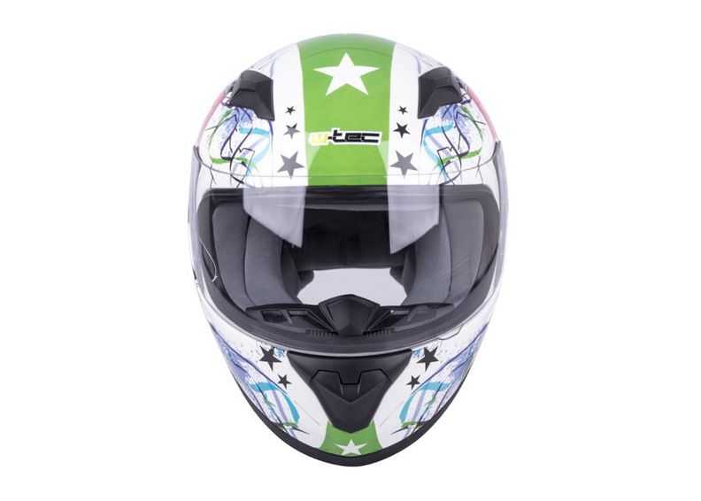 Mootorrattakiiver lastele Helmet W-TEC suurendatud