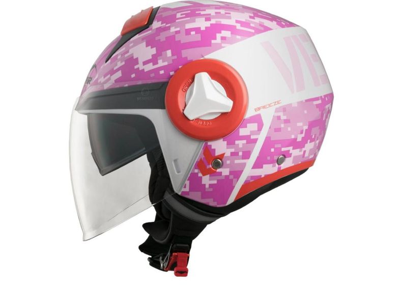 Mootorrattakiiver Vemar Breeze Camo suurendatud