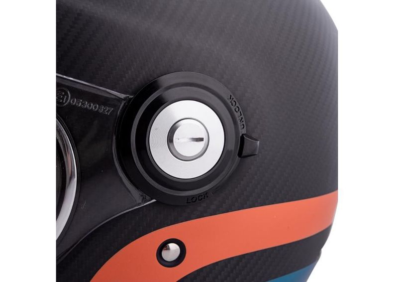 Mootorrattakiiver W-TEC Matt Carbon suurendatud