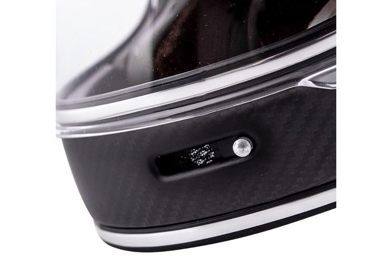 Mootorrattakiiver W-TEC Matt Carbon suurendatud