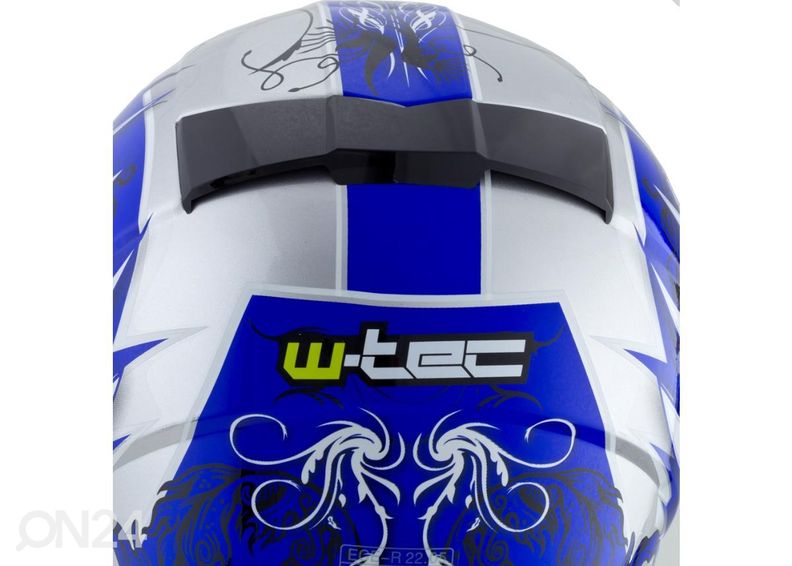 Mootorrattakiiver W-TEC V105 must-roosa suurendatud