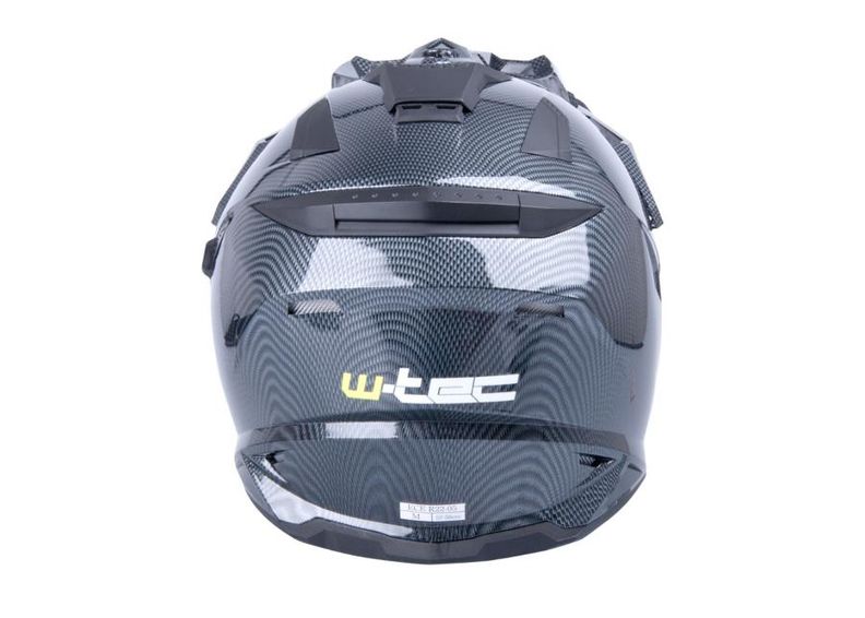 Motokrossi kiiver Carbon Look W-TEC suurendatud
