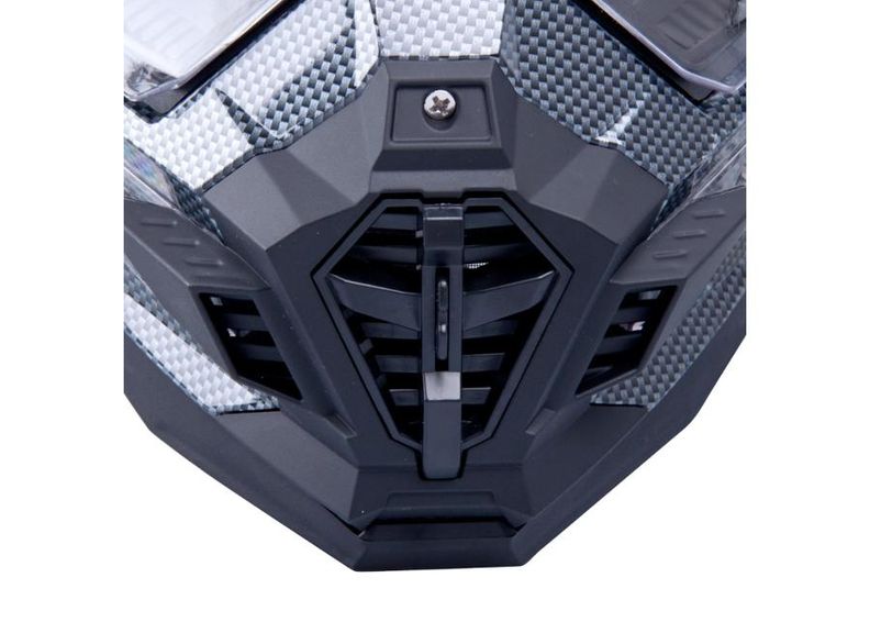 Motokrossi kiiver Carbon Look W-TEC suurendatud