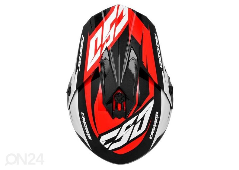 Motokrossi kiiver Cassida Cross Cup Two suurendatud