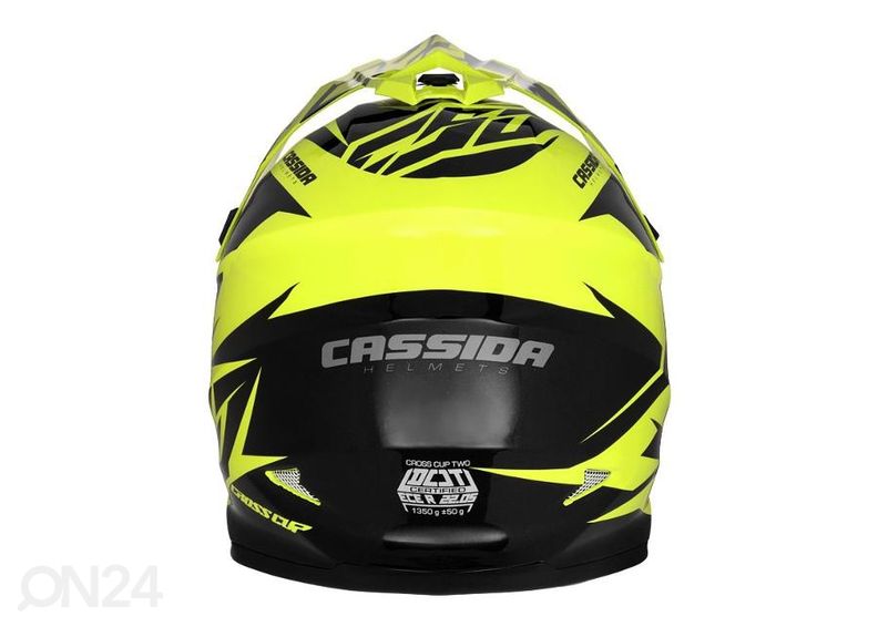 Motokrossi kiiver Cassida Cross Cup Two suurendatud