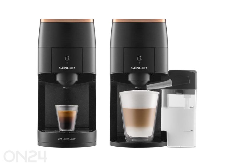 Multi-kapsel 3in1 kohvimasin Marco Polo Sencor SCC3000BK suurendatud