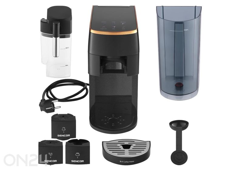 Multi-kapsel 3in1 kohvimasin Marco Polo Sencor SCC3000BK suurendatud