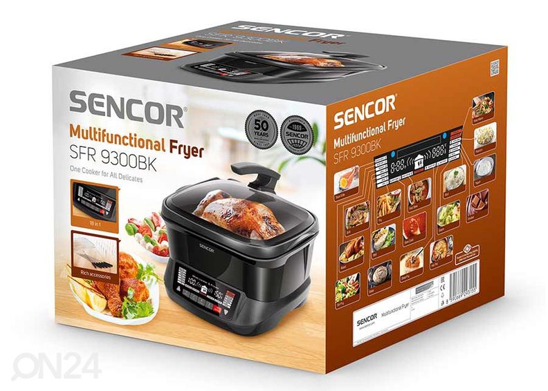 Multifunktsionaalne fritüür Sencor SFR9300BK suurendatud