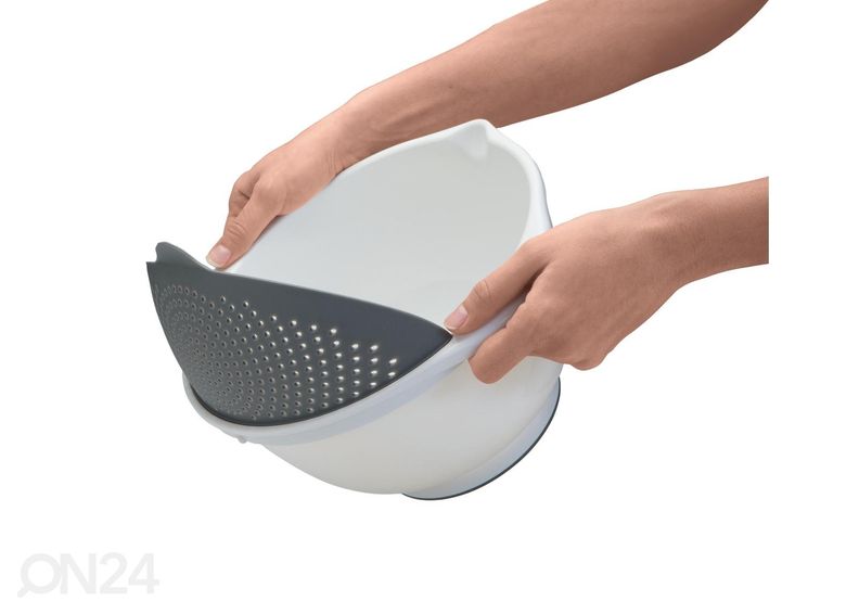 Multifunktsionaalne kauss eemaldatava sõelaga Drainbowl suurendatud