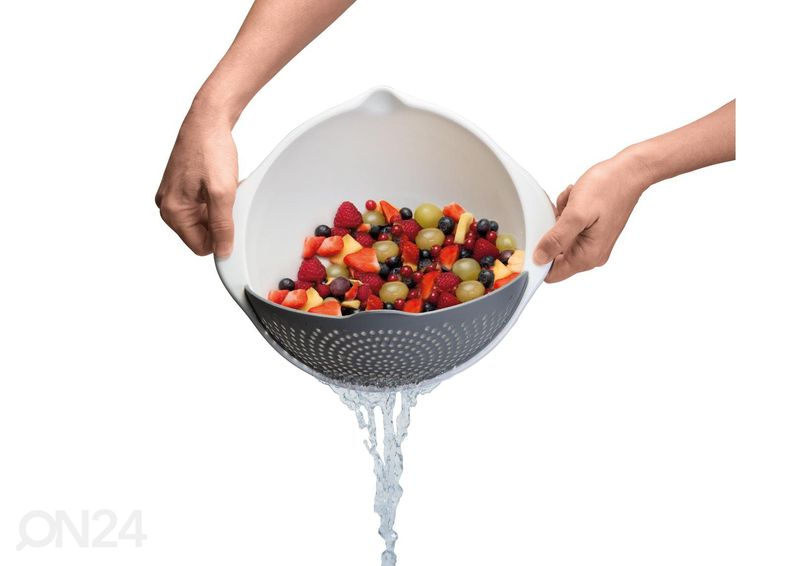 Multifunktsionaalne kauss eemaldatava sõelaga Drainbowl suurendatud