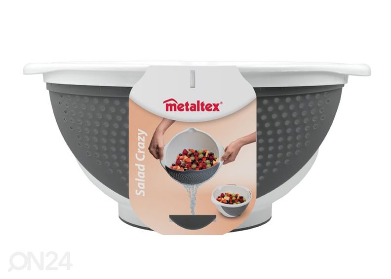 Multifunktsionaalne kauss eemaldatava sõelaga Drainbowl suurendatud