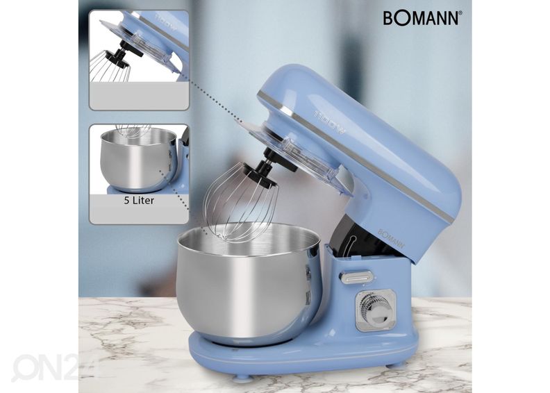 Multifunktsionaalne mikser 5 L Bomann KM6030CBBL sinine suurendatud
