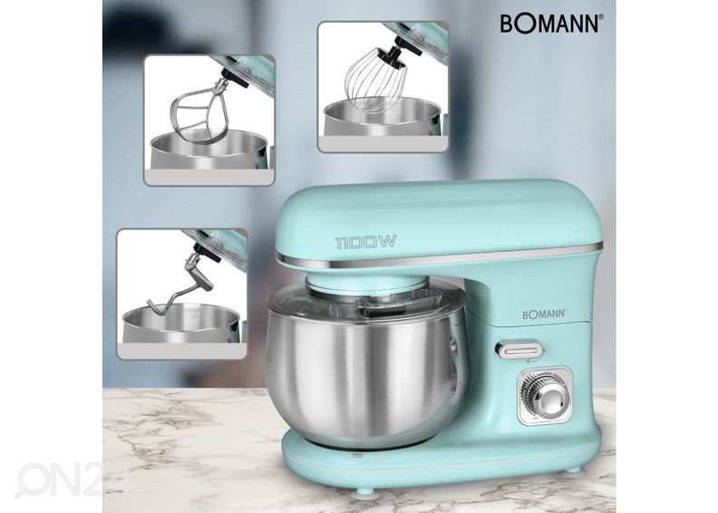 Multifunktsionaalne mikser 5 L Bomann KM6030CBM mündiroheline suurendatud