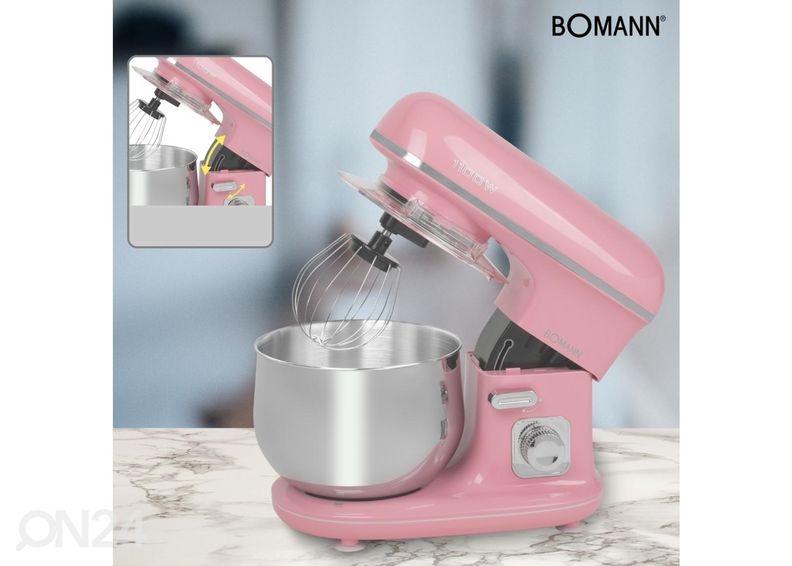 Multifunktsionaalne mikser 5 L Bomann KM6030CBP roosa suurendatud