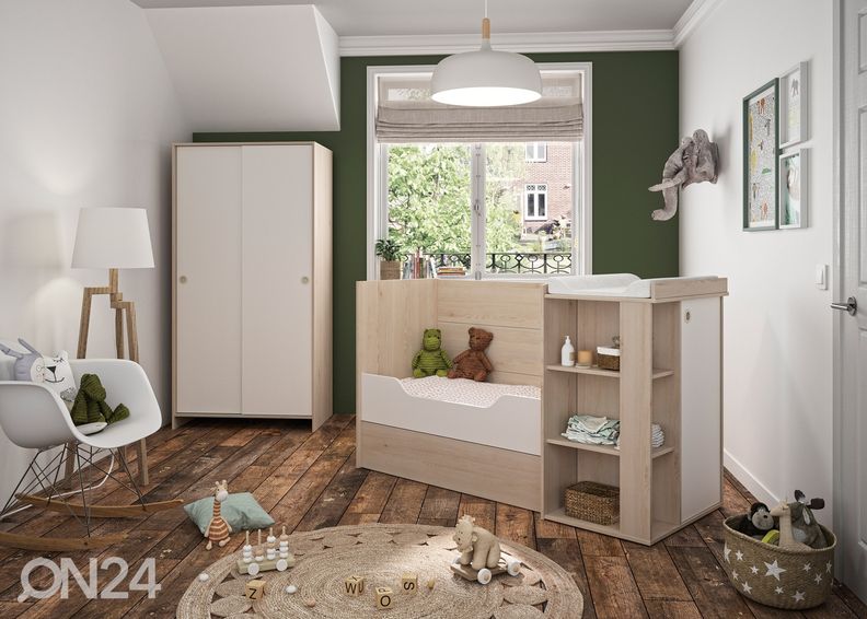 Multifunktsionaalne voodikomplekt Romeo 60x120 cm suurendatud