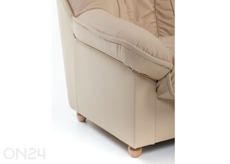 Nahast 2-kohaline diivan Spencer suurendatud