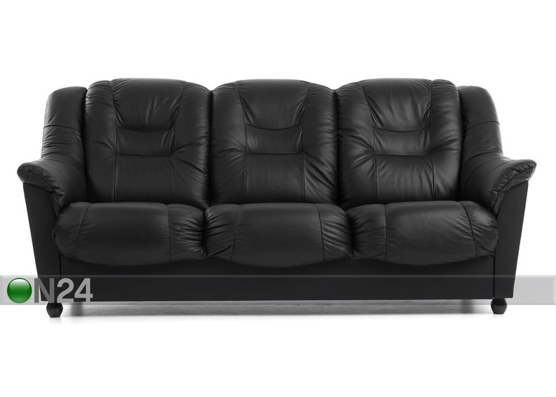 Nahast 3-kohaline diivan Mann suurendatud