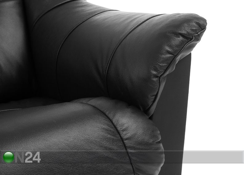 Nahast 3-kohaline diivan Mann suurendatud