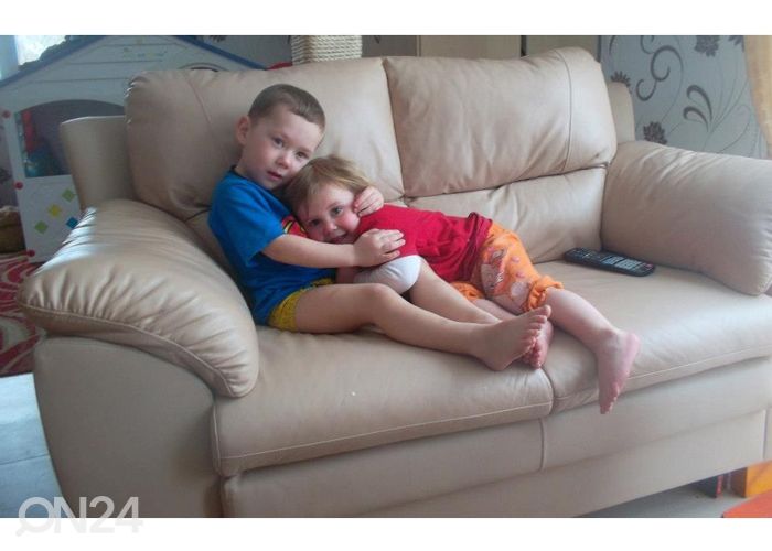 Nahast diivani komplekt Emma 3+2 suurendatud