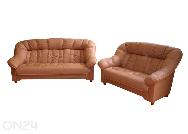 Nahast diivanikomplekt Aleksandra 3+2 suurendatud