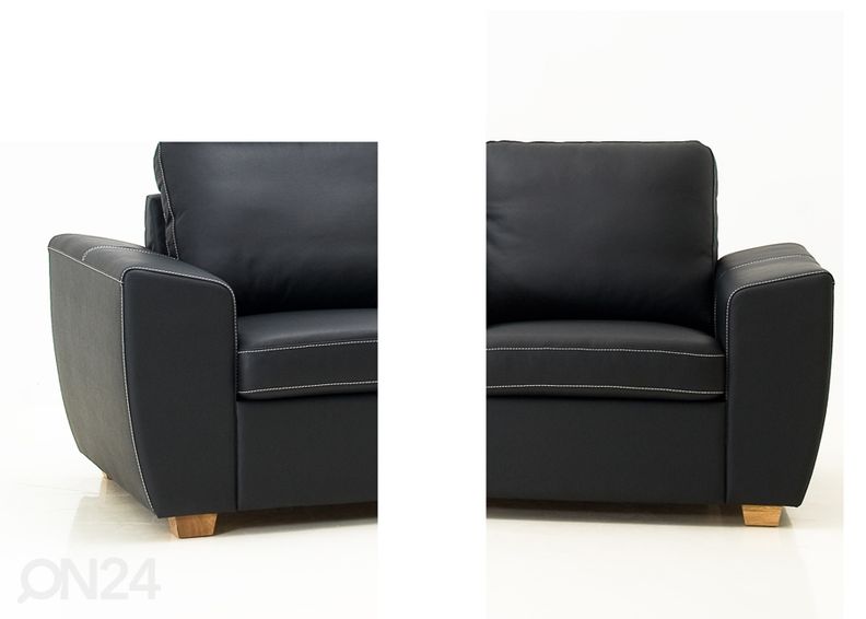 Nahast nurgadiivan Helene suurendatud