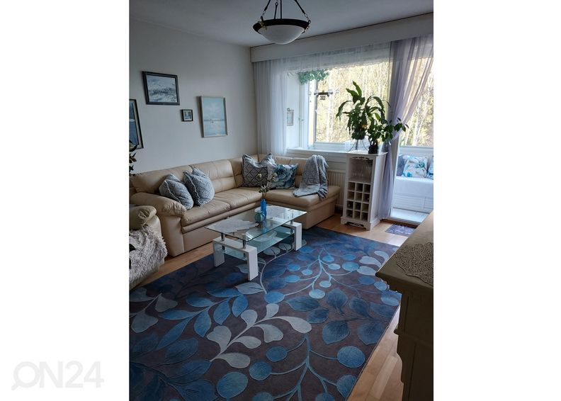 Nahast nurgadiivanvoodi pesukastiga Amasco suurendatud