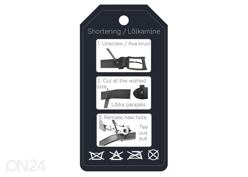 Nahast püksirihm Etno Rukkilill 3,5 x 130 cm suurendatud