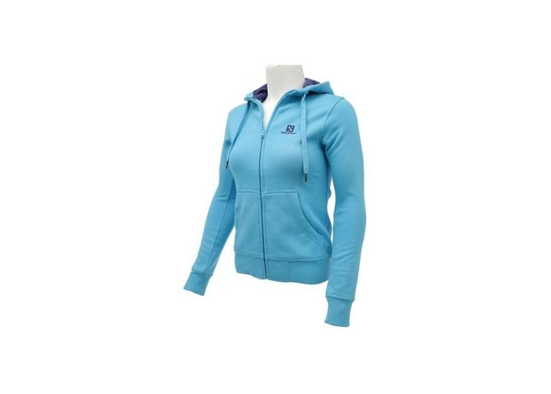 Naiste dressipluus Salomon Logo FZ Hoodie W 353486 suurendatud