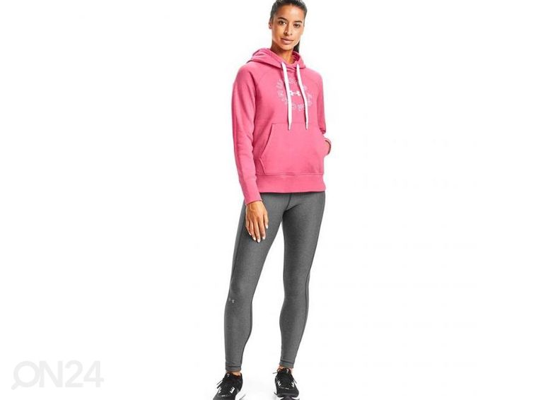 Naiste dressipluus Under Armour Rival Fleece Metallic Hoodie W suurendatud