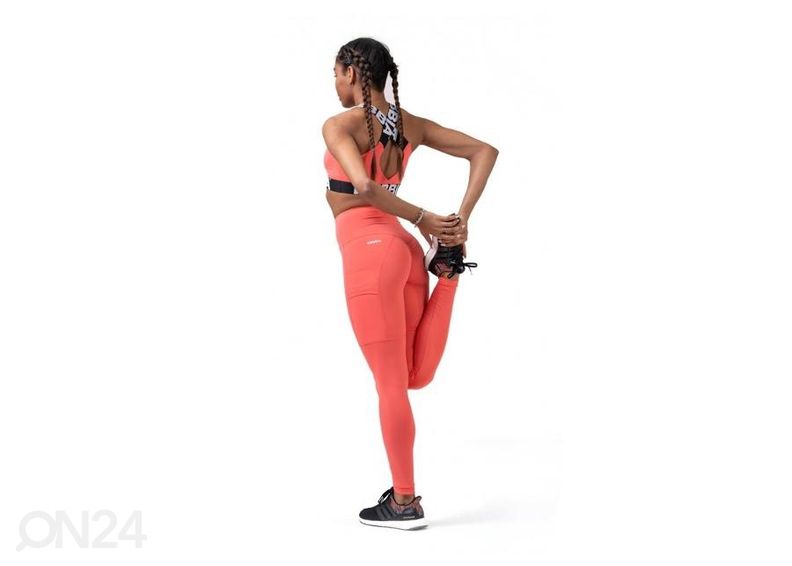 Naiste pikad treeningretuusid Nebbia High Waist Fit&Smart 505 must suurusM suurendatud