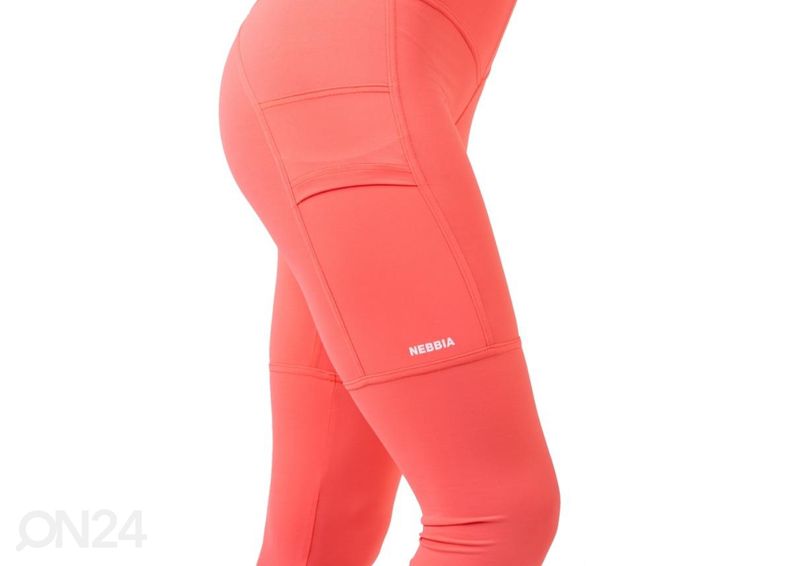 Naiste pikad treeningretuusid Nebbia High Waist Fit&Smart 505 must suurusM suurendatud