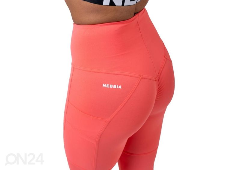 Naiste pikad treeningretuusid Nebbia High Waist Fit&Smart 505 must suurusM suurendatud