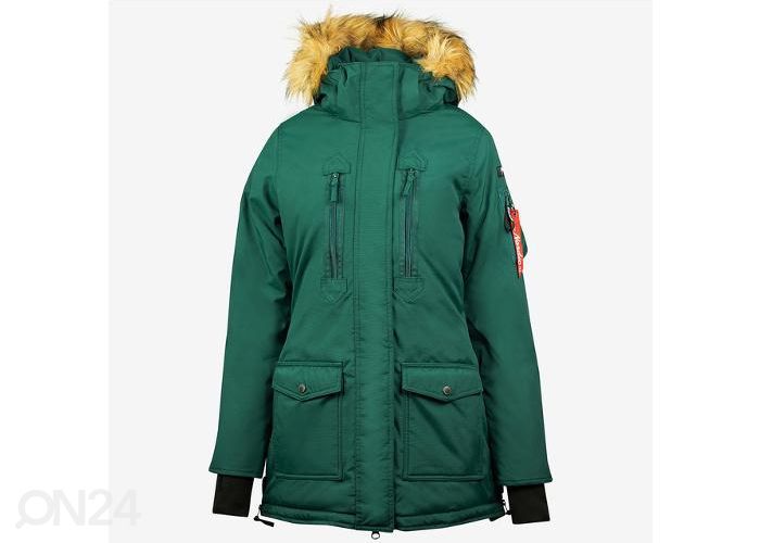 Naiste ratsaniku parka brooke tumeroheline 38 suurendatud