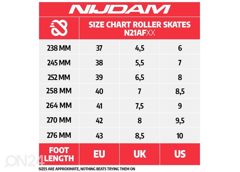 Naiste rulluisud Candy Cakes Nijdam suurendatud