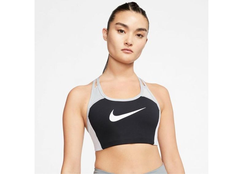 Naiste spordirinnahoidja Nike Swoosh Logo W CJ5865-011 suurendatud