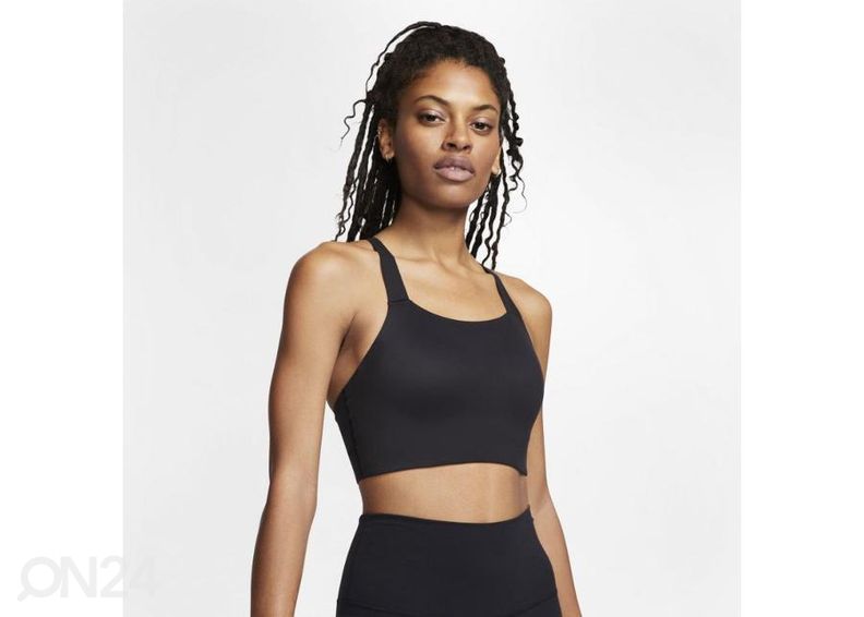 Naiste spordirinnahoidja Nike Swoosh Luxe suurendatud