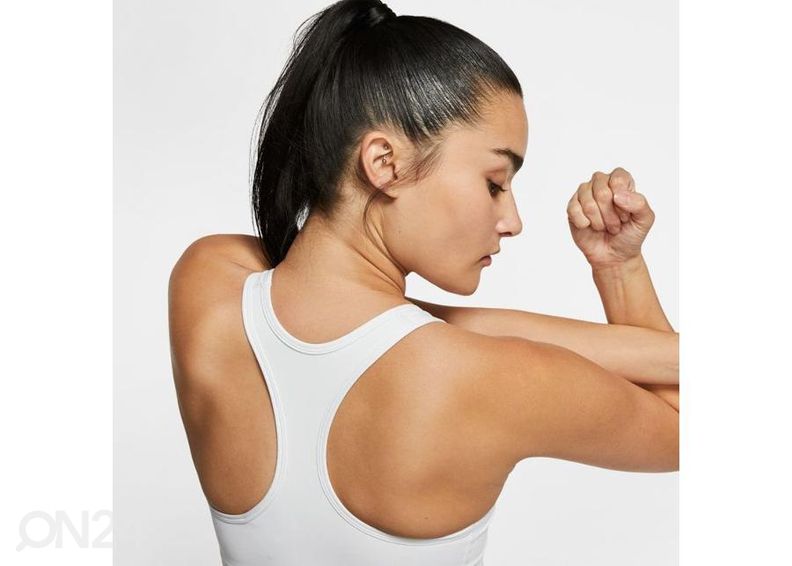 Naiste spordirinnahoidja Nike Swoosh W BV3630-100 suurendatud