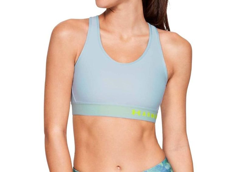 Naiste spordirinnahoidja Under Armour Mid Keyhole W 1307196-451 suurendatud