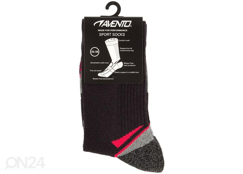 Naiste spordisokid 2-pakk 1 suurendatud